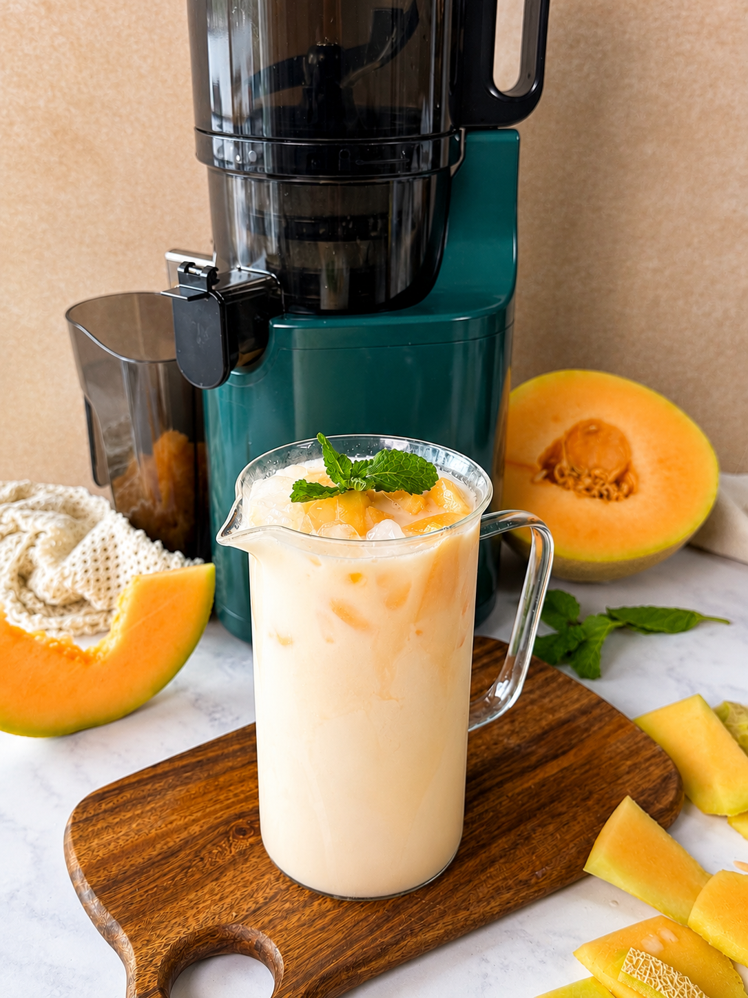 Creamy Cantaloupe Agua Fresca (Filipino-Inspired)