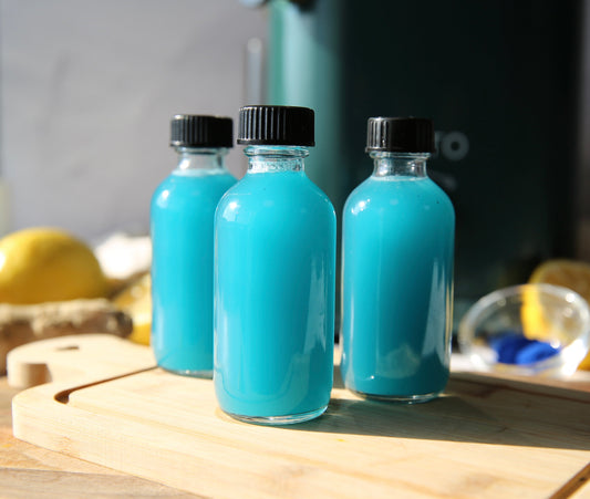 Blue Spirulina Shots for Allergy Relief