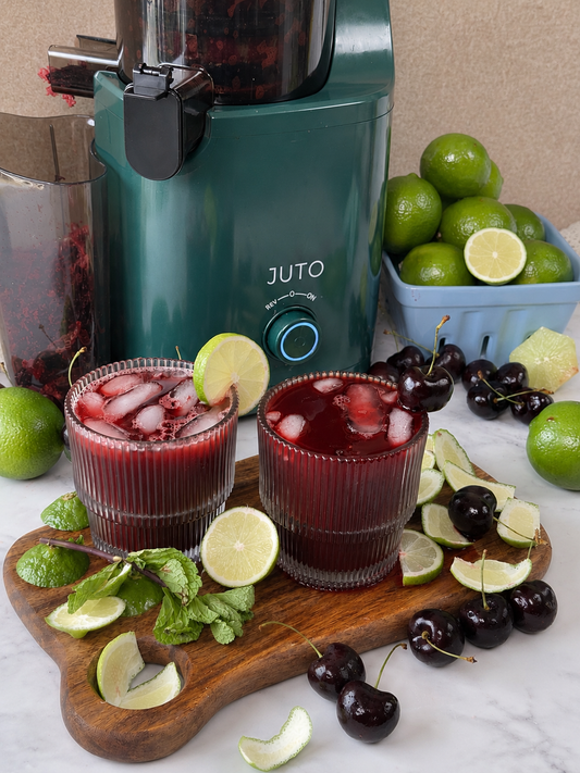 Fresh Cherry Limeade Juice Recipe | Juto Juicer